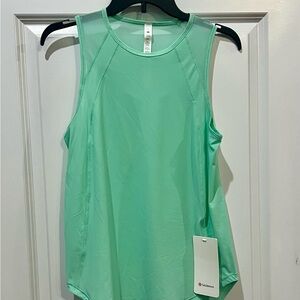 lululemon athletica Light Green Women's Tank Top